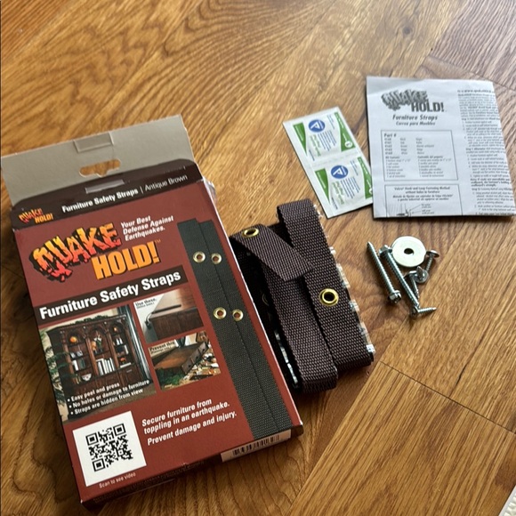 QuakeHold! Furniture Safety Straps Kit - Open Box - Picture 1 of 4